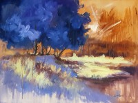 Tahir Bilal Ummi, 36 x 48 Inch, Oil on Canvas, Landscape Painting, AC-TBL-069